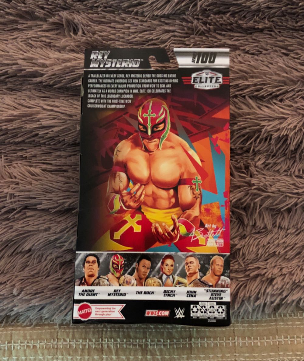 Rey Mysterio (Elite) - Mattel action figure collectible [Barcode 194735105120] - Main Image 2