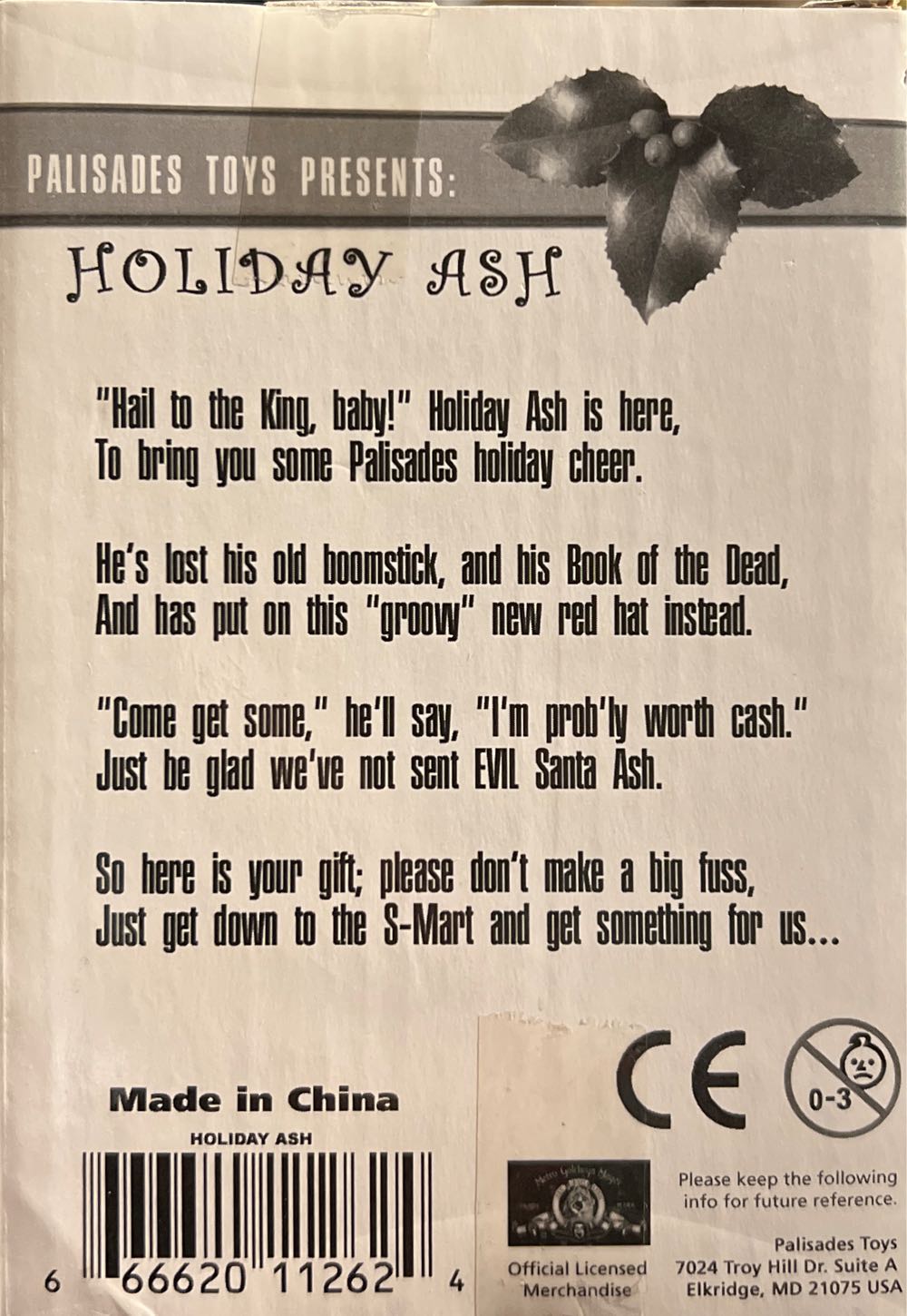 Holiday Ash - Palisades Toys action figure collectible [Barcode 666620112624] - Main Image 2