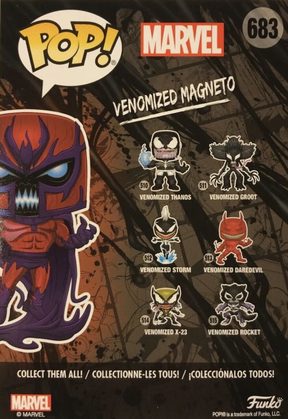 Magneto(Venomized Marvel) - Funko Pop 2020 Fall Convention Limited Edition 683  action figure collectible [Barcode 610106086848] - Main Image 2