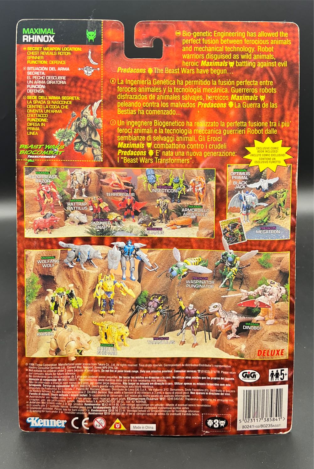 Rhinox - Kenner (Transformers Beast Wars) action figure collectible [Barcode 5023117385841] - Main Image 2