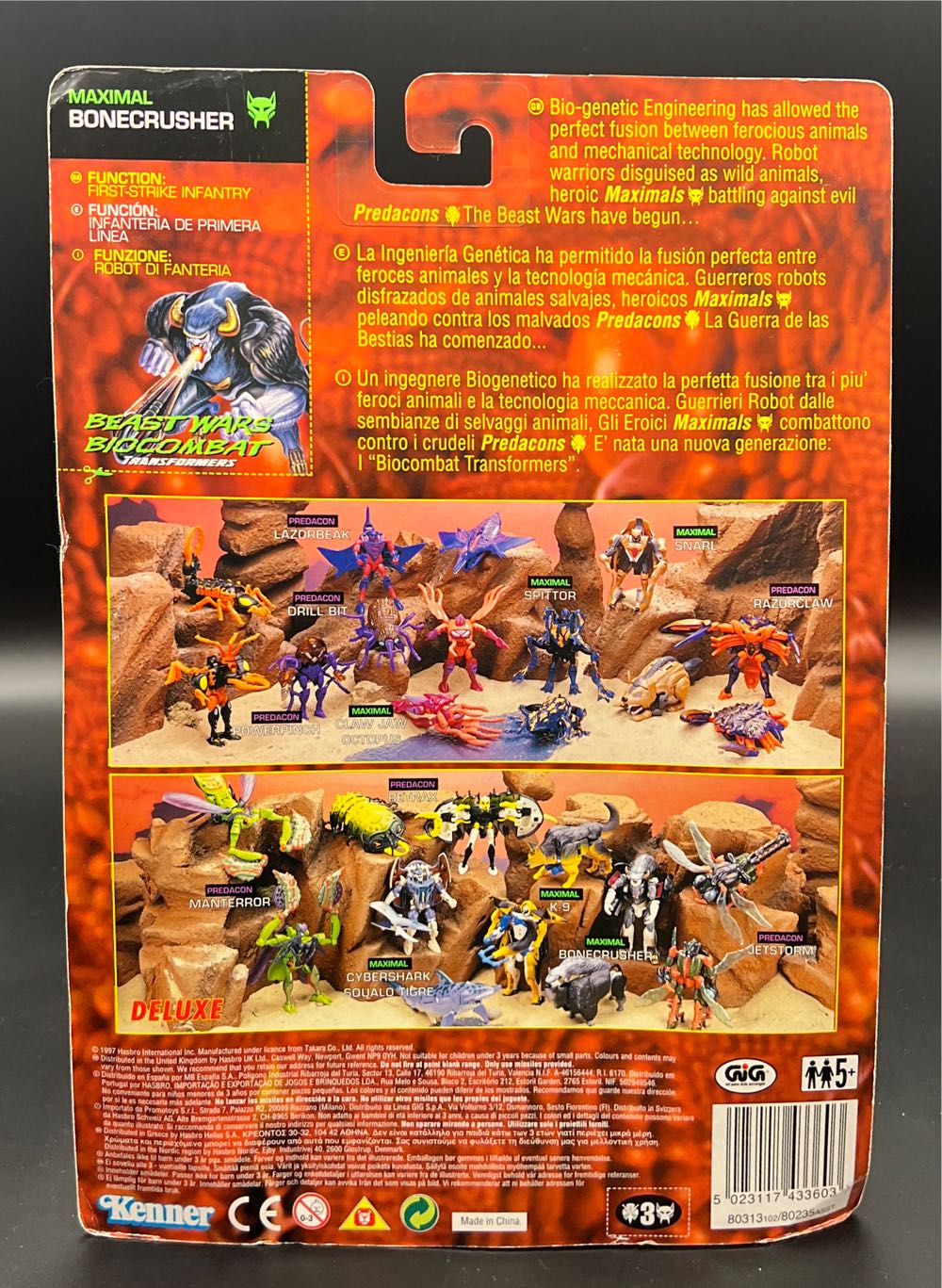 Bonecrusher - Kenner (Transformers Beast Wars) action figure collectible [Barcode 5023117433603] - Main Image 2