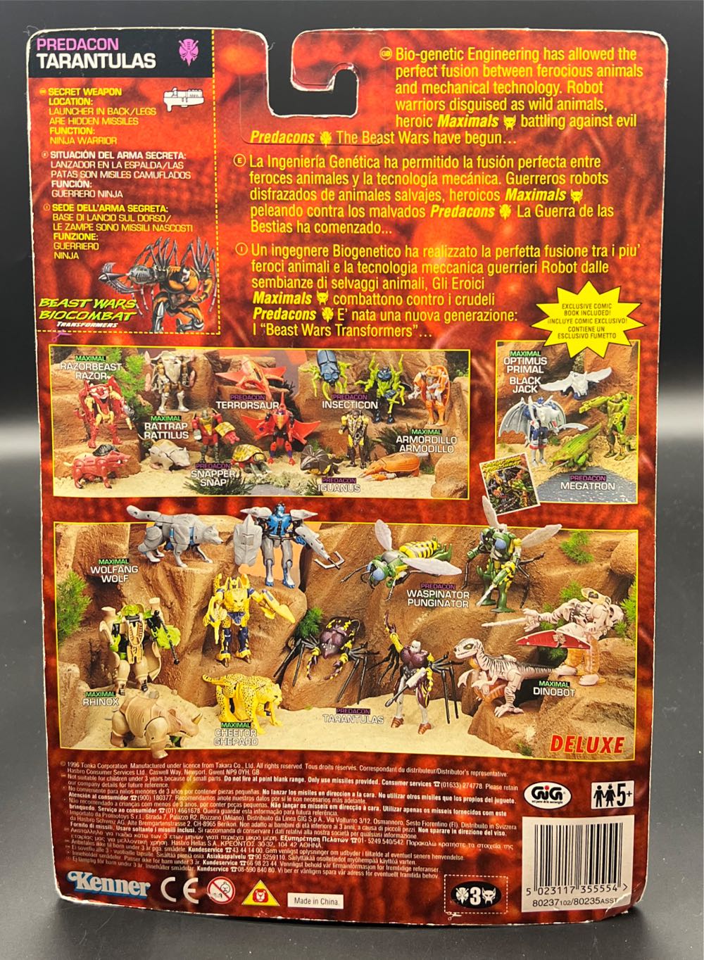 Tarantulas - Kenner (Transformers Beast Wars) action figure collectible [Barcode 5023117355554] - Main Image 2