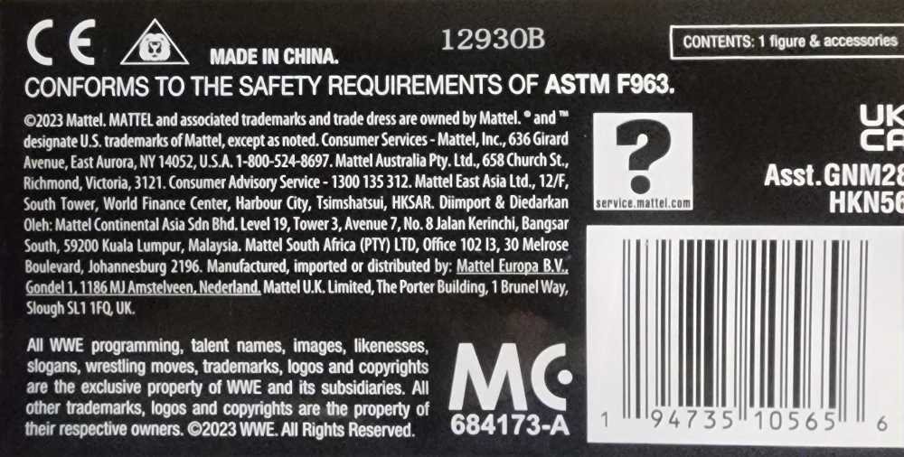 Jimmy Uso Elite Top Picks - Mattel (WWE Elite Collection Top Picks) action figure collectible [Barcode 194735105656] - Main Image 4