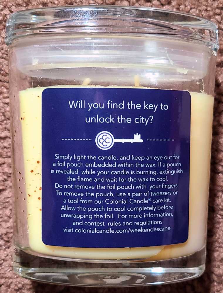 CANDLE: USA City Colonial Candle New York City 2015 - Colonial Candle (USA Candles) action figure collectible [Barcode 048019654968] - Main Image 3