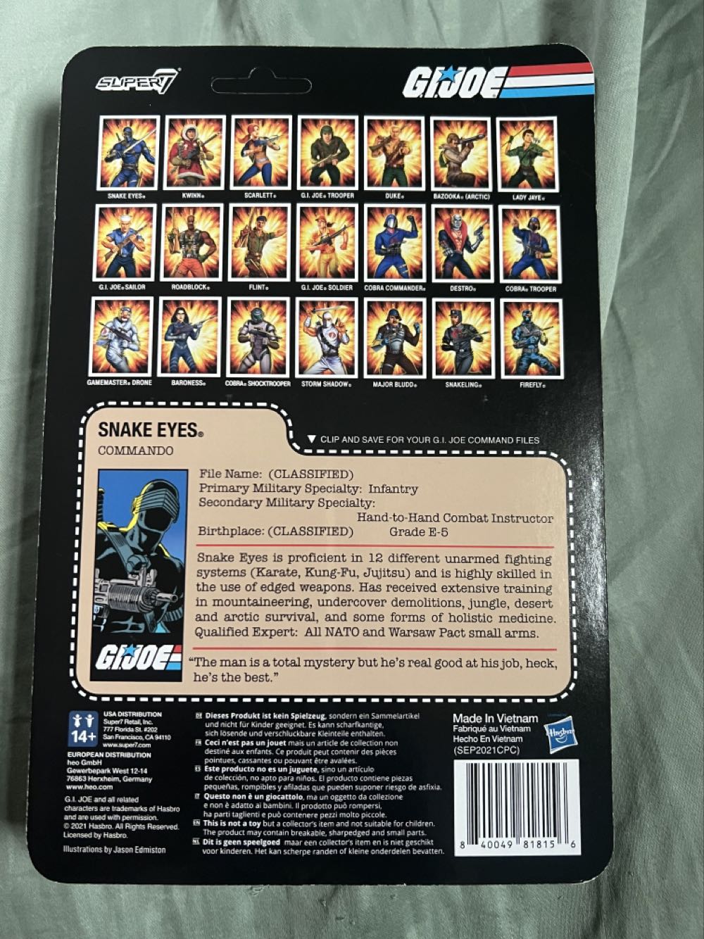 G.I. Joe - Reaction Figures (Action/Adventure) action figure collectible [Barcode 840049818156] - Main Image 2
