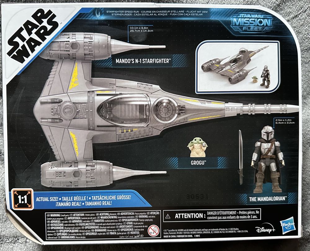 Star Wars Mission Fleet - Mando’s N-1 Starfighter - Hasbro action figure collectible [Barcode 5010996119551] - Main Image 2