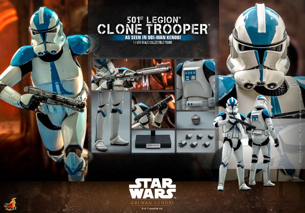 Hot Toys TMS 092 The Clone Wars 501st Legion Clone Trooper - Hot Toys (Clone Trooper) action figure collectible - Main Image 2