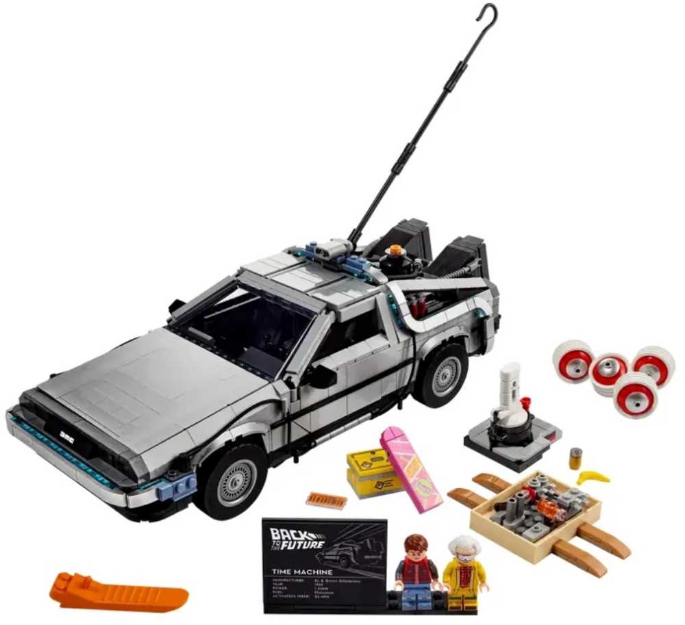 Back To The Future Time Machine Lego Icons 10300 Model Car Building Kit Based On The Delorean From The Iconic Movie Perfect Father’s Day Build For Dads Who Love To Create - Lego (Back To The Future) action figure collectible [Barcode 673419355964] - Main Image 3