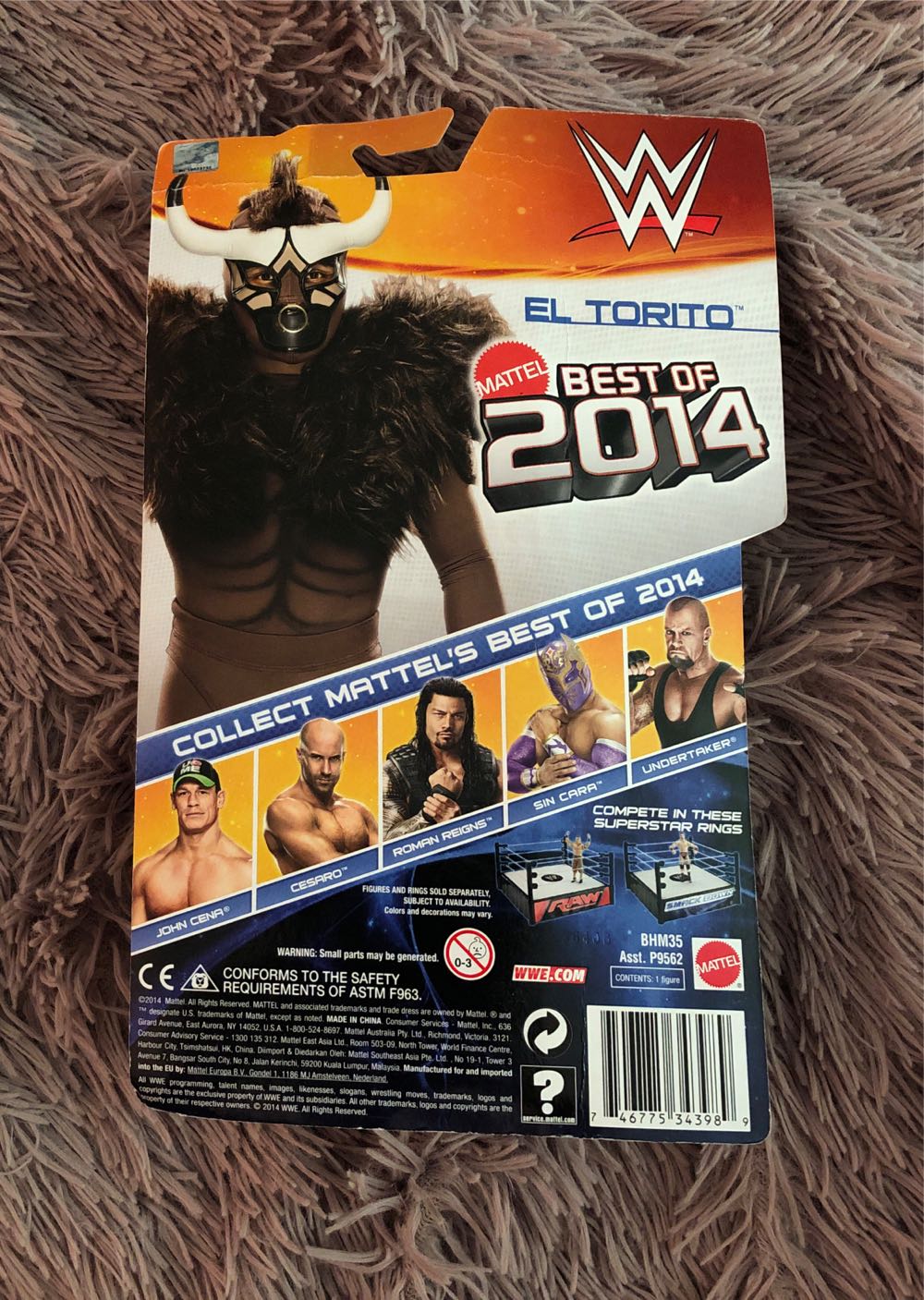 El Torito (Basic) - Mattel (WWE) action figure collectible [Barcode 746775343989] - Main Image 2
