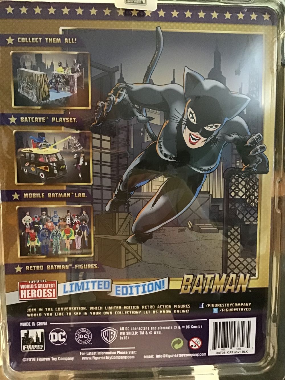 BATMAN Catwoman - Figures Toy Company (Official World’s Greatest Heroes!) action figure collectible [Barcode 744881538565] - Main Image 2