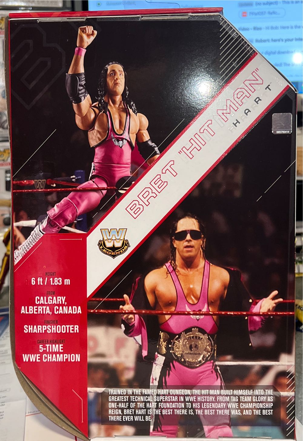 Bret Hart - Mattel Wwe (WWE) action figure collectible - Main Image 2