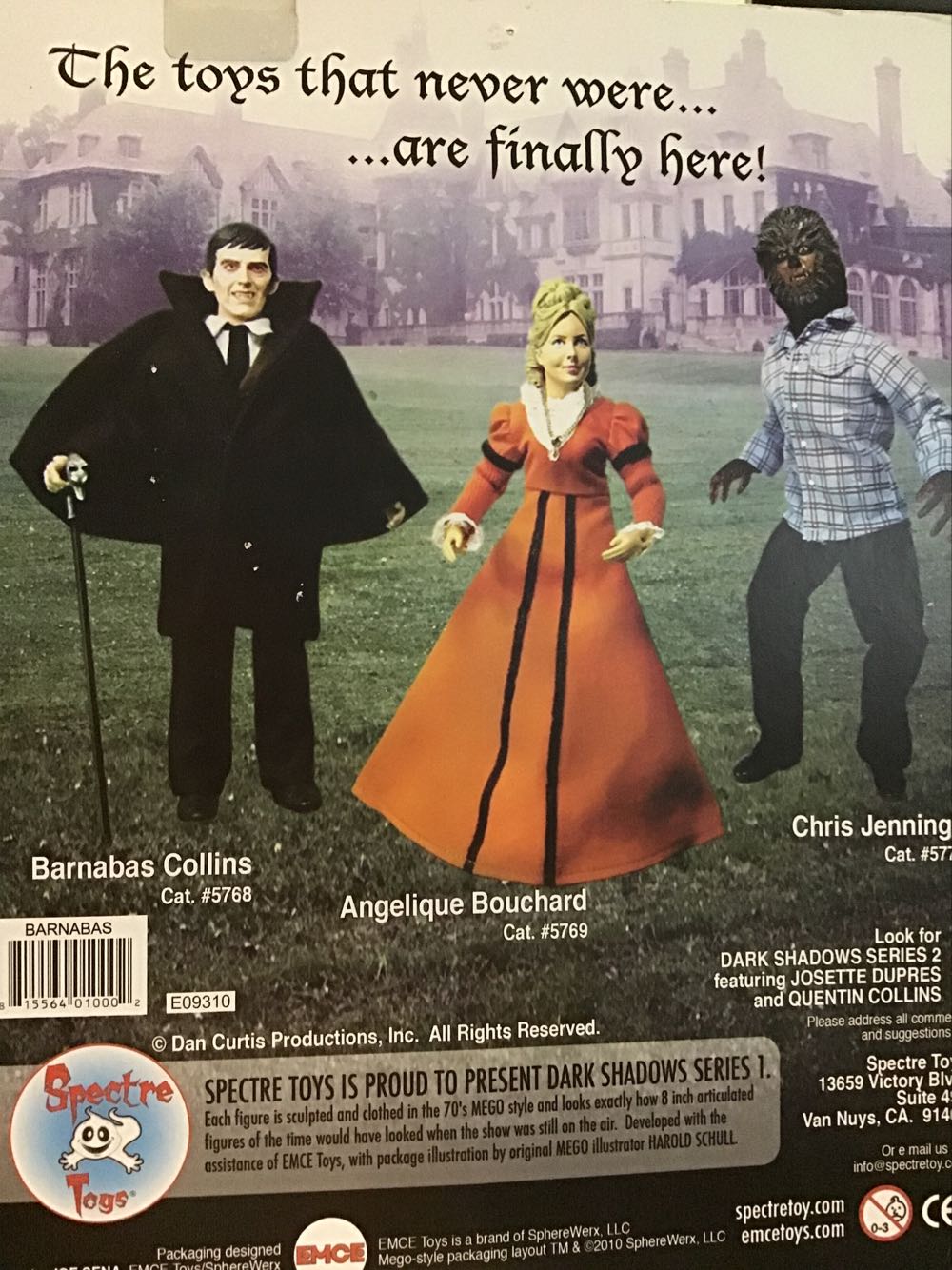 Dark Shadows Barnabas Collins - Spectre Toys/EMCE (Dark Shadows) action figure collectible [Barcode 815564010002] - Main Image 2