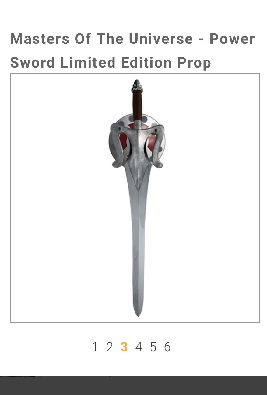 Factory Entertainment Masters Of The Universe Power Sword Limited Edition Prop Replica Silver - Factory Entertainment (1/1 Scale Replica) action figure collectible [Barcode 5060224089552] - Main Image 2