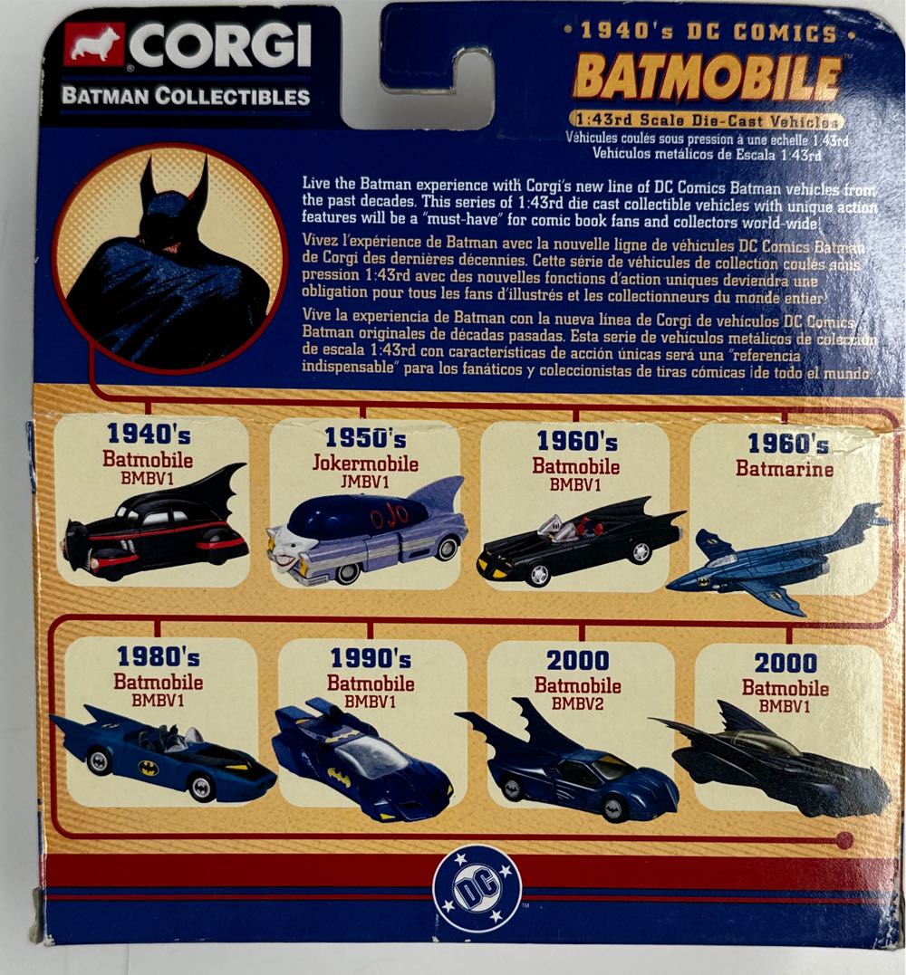 Batmobile - Corgi Classics Limited (Die Cast Collectible) action figure collectible [Barcode 807903773099] - Main Image 2
