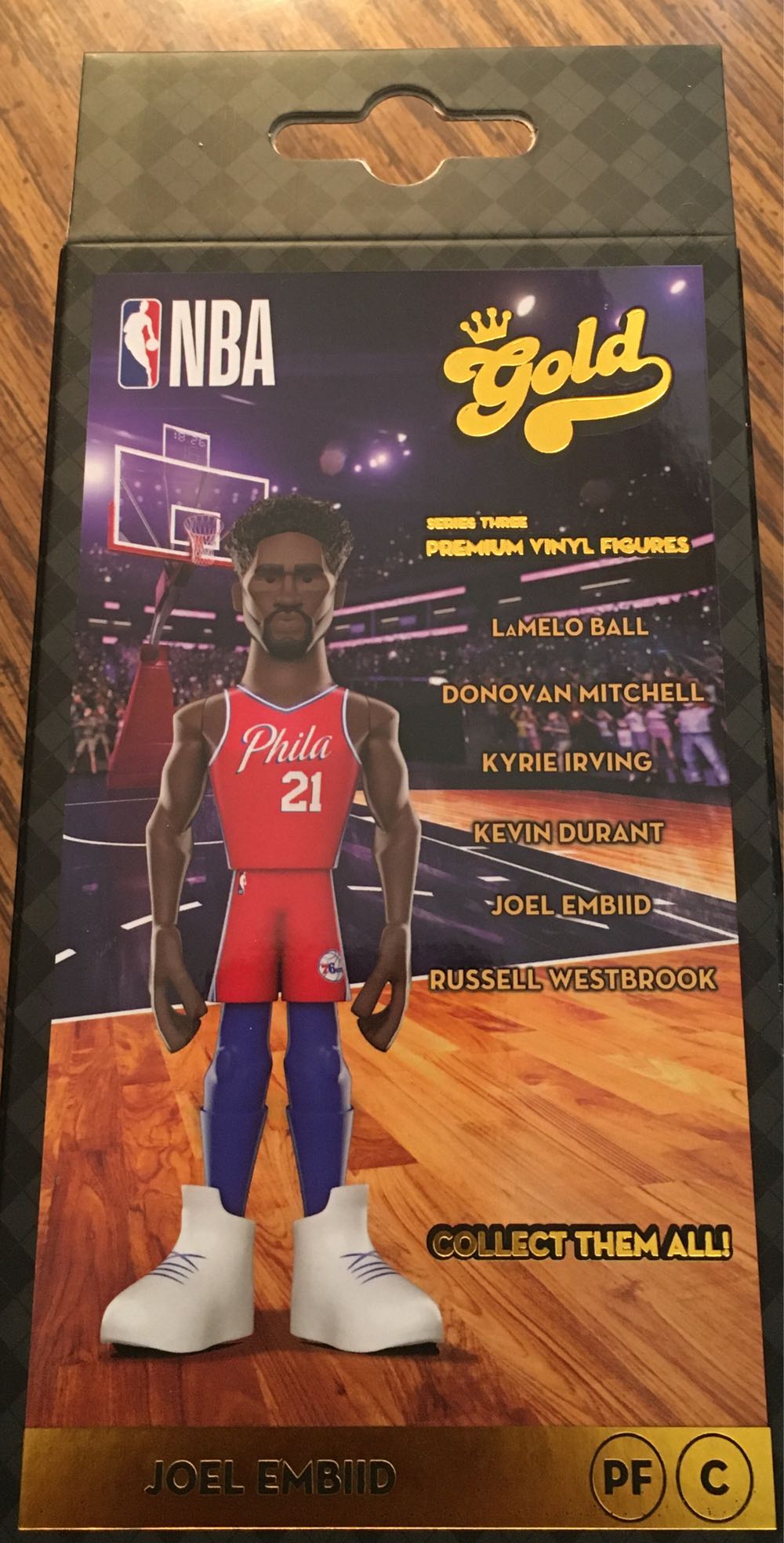 Funko Pop! Gold Nba: Sixers Joel Embiid 5” With Chase Styles May Vary - Funko (Funko Gold) action figure collectible [Barcode 889698614863] - Main Image 3