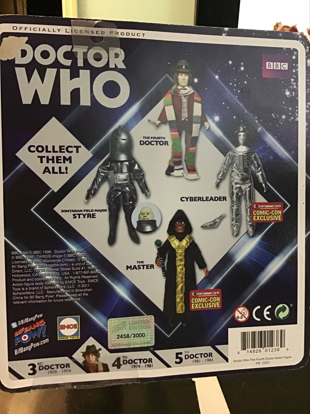 Doctor Who The Fourth Doctor Bif Bang Pow - Bif Bang Pow!/EMCE (BBC Doctor Who) action figure collectible [Barcode 814826012389] - Main Image 2