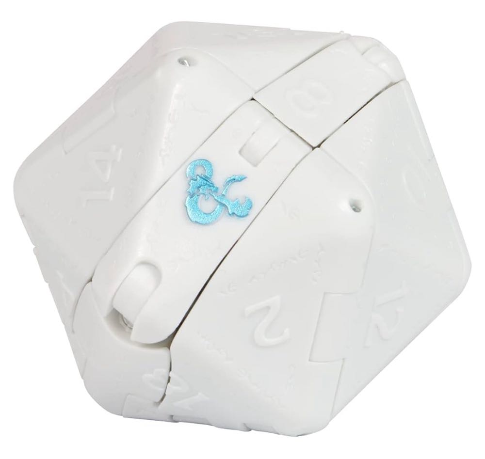 Dungeons & Dragons Dicelings White Dragon Collectible D&d Monster Dice Transforming Giant D20 Action Figures Role Playing Dice - Hasbro (Dungeons & Dragons) action figure collectible [Barcode 5010996125170] - Main Image 4