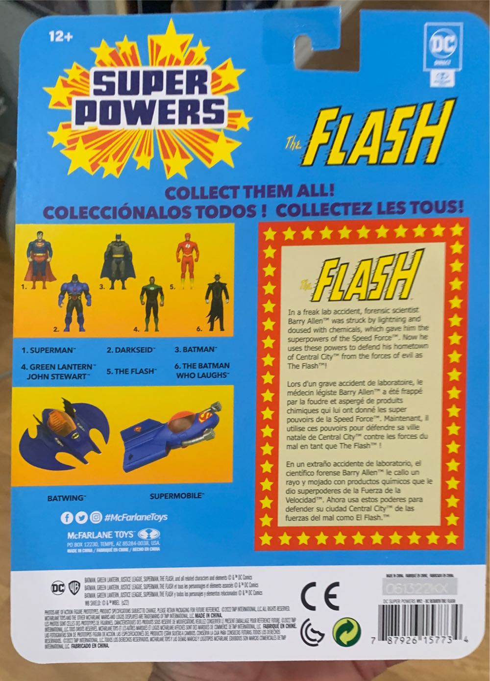 DC Super Powers The Flash - McFarlane Toys (Super Powers) (DC Superpowers) action figure collectible [Barcode 787926157734] - Main Image 2