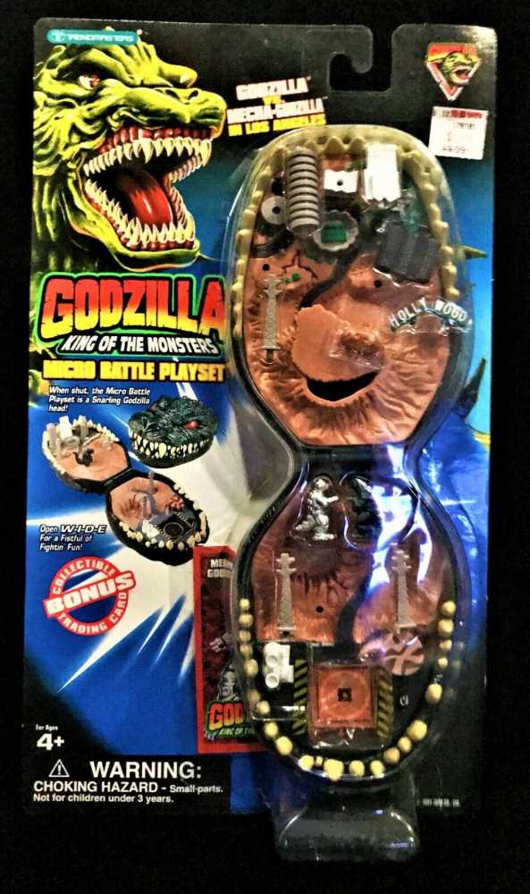 Godzilla Micro Battle Playsets - Godzilla VS. Mechagodzilla in Los Angeles - Trendmasters (Godzilla) action figure collectible - Main Image 3