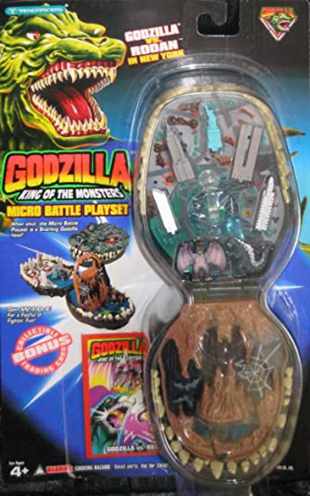 Godzilla Micro Battle Playsets - Godzilla VS. Rodan in New York City - Trendmasters (Godzilla) action figure collectible - Main Image 3