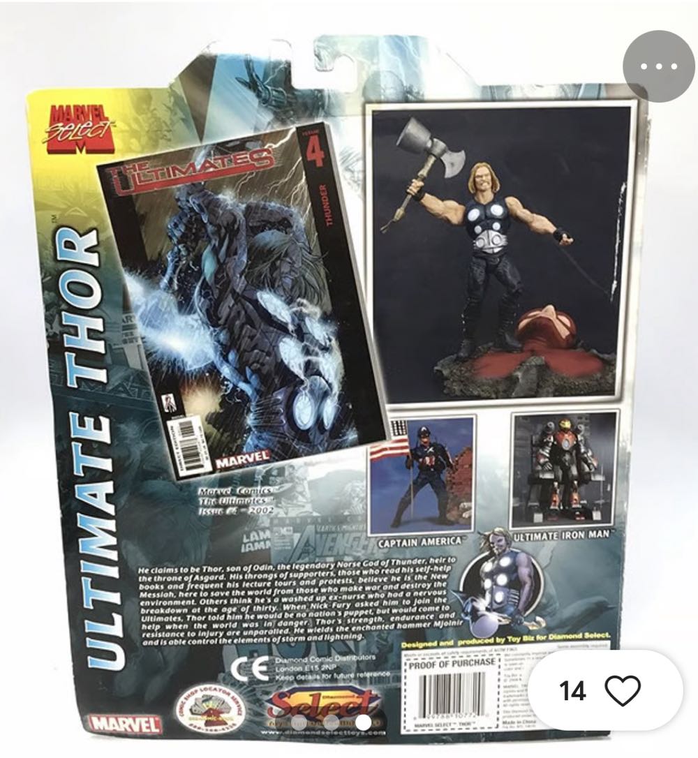 Thor (Ultimate) - Marvel Select (Diamond Select) (Marvel (Avengers - Asgard)) action figure collectible [Barcode 699788107720] - Main Image 4