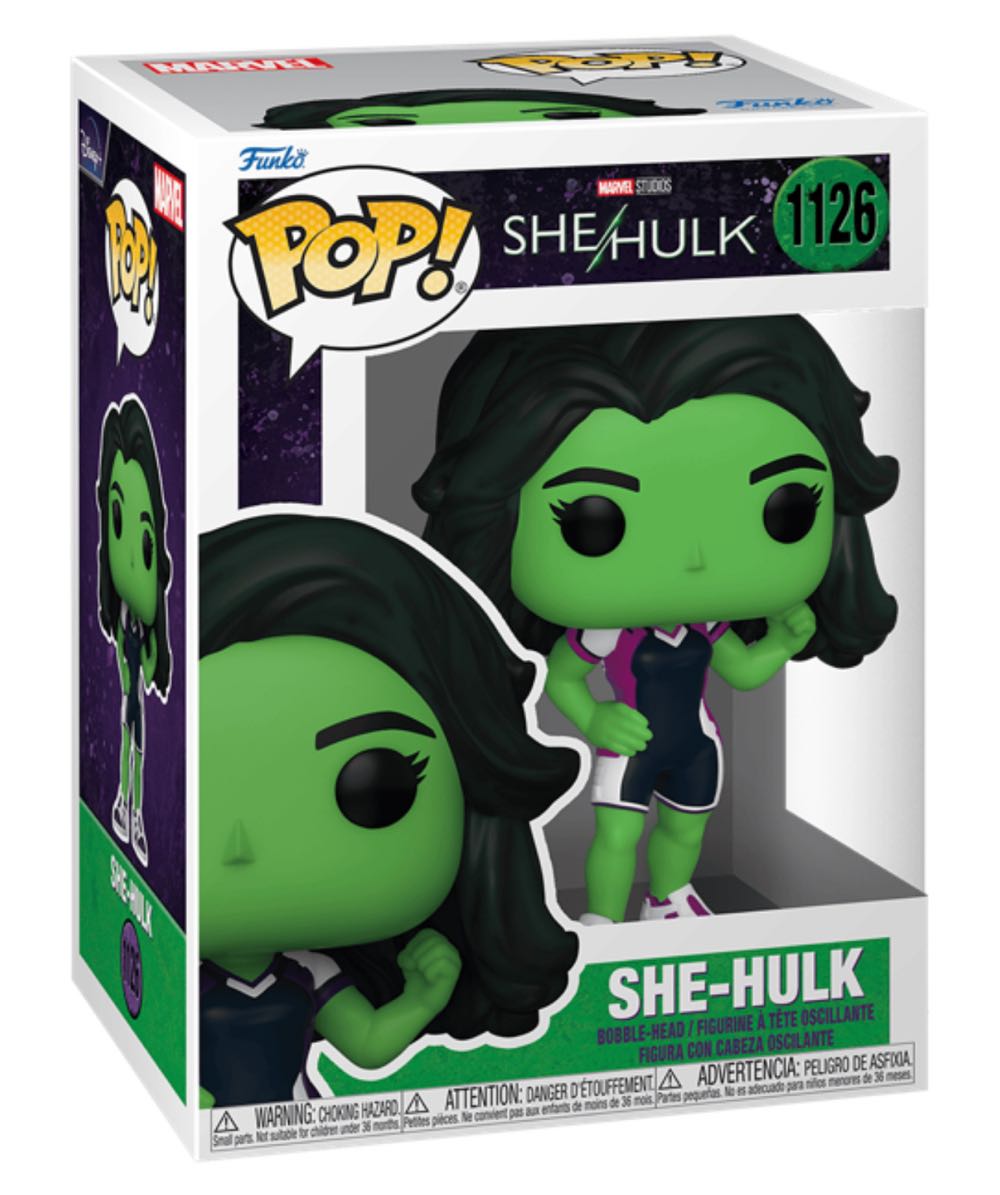 She-Hulk (She-Hulk Attorney At Law) 1126 - Funko Pop (She-Hulk attorney at law) action figure collectible [Barcode 889698641968] - Main Image 2
