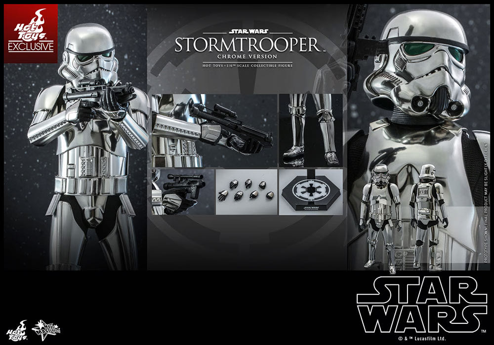 Stormtrooper (Chrome Version) - Hot Toys action figure collectible - Main Image 4
