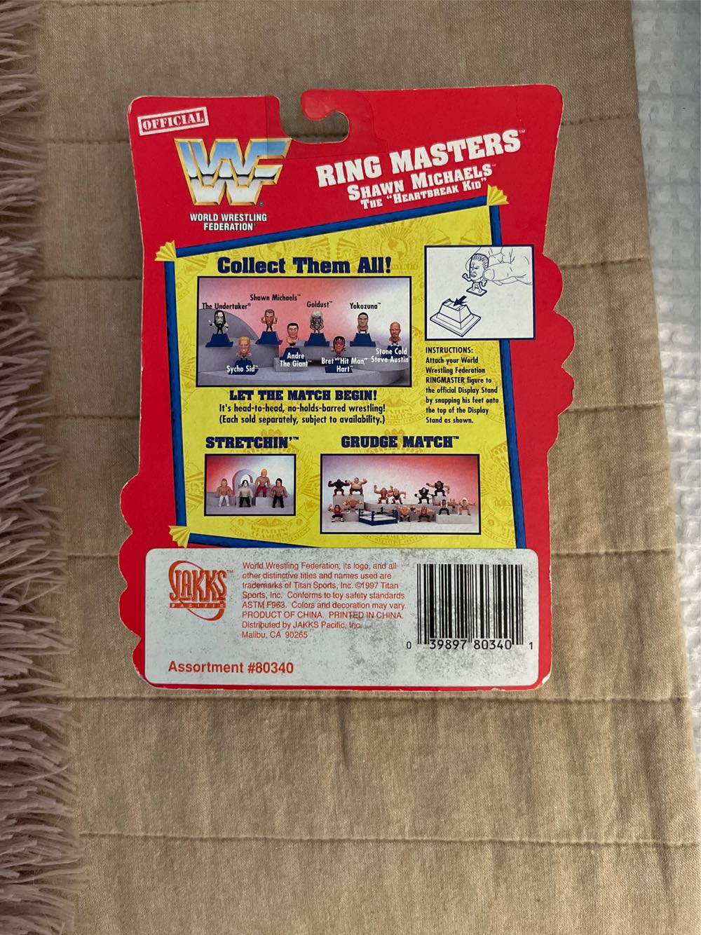Shawn Michaels (Ring Masters) - Jaaks (WWF) (WWF Ring Masters) action figure collectible [Barcode 039897803401] - Main Image 2