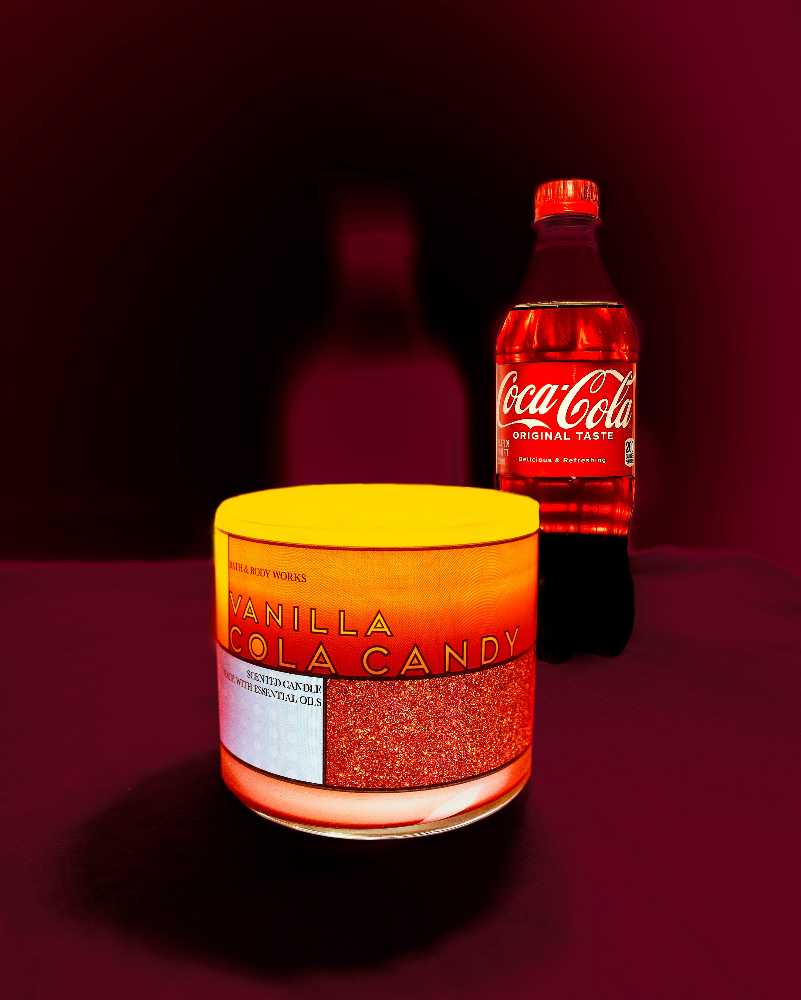 CANDLE: Food Bath and Bodyworks Vanilla Cola Candy 2020 - Bath & Bodyworks Candle (Food Candles) action figure collectible [Barcode 667550701650] - Main Image 4