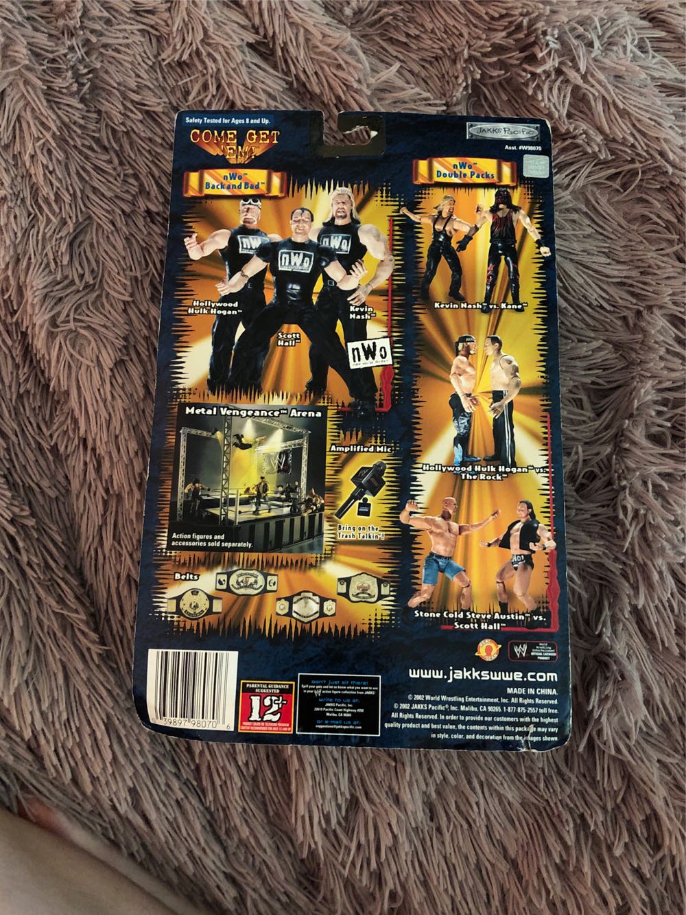 Billy Gunn (Basic) - Jakks Pacific (WrestleMania X8 with Gold Plated Belt) action figure collectible [Barcode 039897980706] - Main Image 2