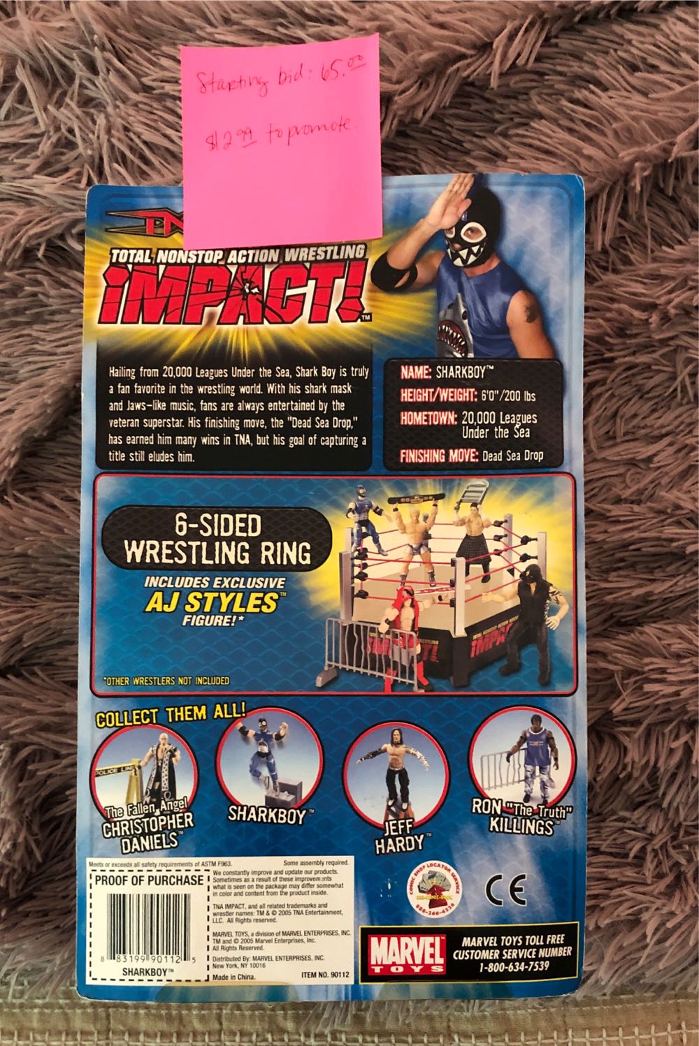 Shark boy (TNA)(Basic?) - TNA (Total Nonstop Action Wrestling Impact!) action figure collectible [Barcode 883199901125] - Main Image 2