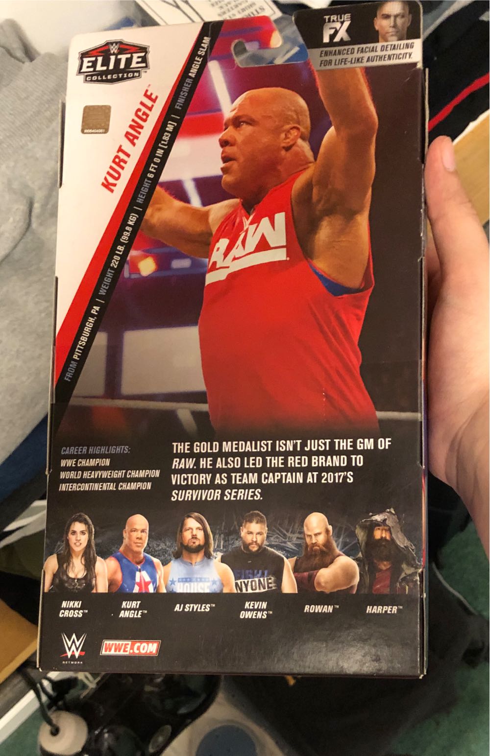 Kurt Angle (Elite) (PC) - Mattel (Elite) action figure collectible [Barcode 887961729870] - Main Image 2