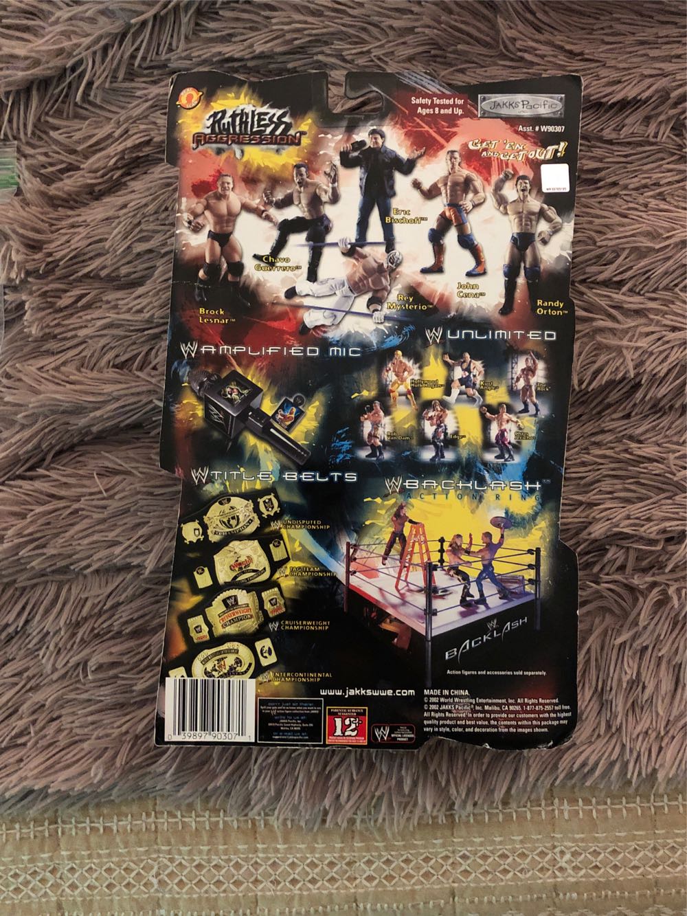 Brock Lesnar (Basic?) - Jakks Pacific (Ruthless Aggression) action figure collectible [Barcode 039897903071] - Main Image 2