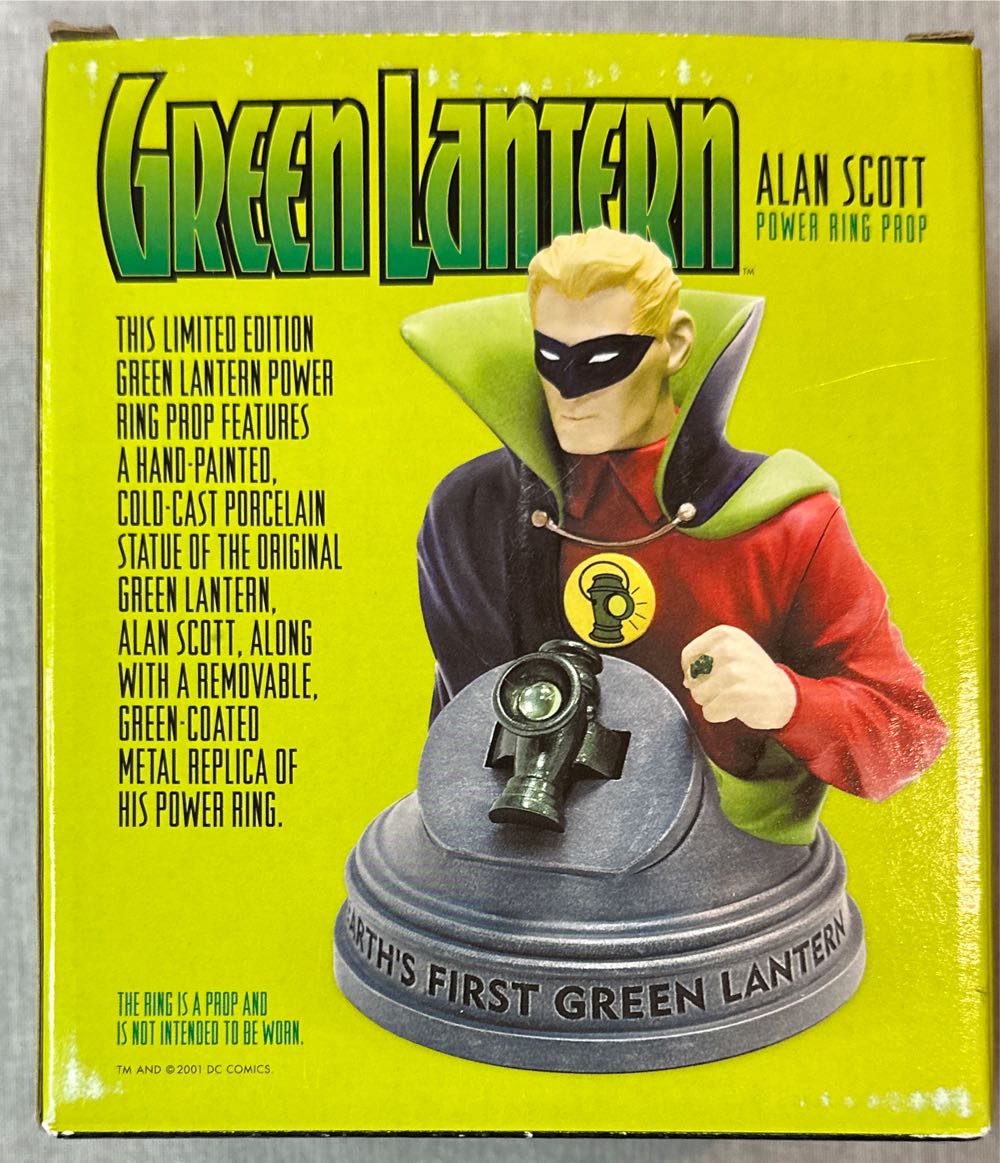 Green Lantern: Alan Scott - Green Lantern (DC Direct) (Cold-Cast Porcelain) action figure collectible [Barcode 761941228563] - Main Image 2