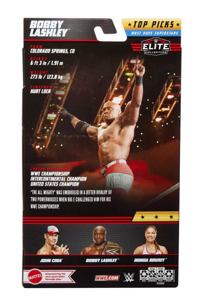 Bobby Lashley Elite Top Picks - Mattel (WWE Elite Top Picks) action figure collectible [Barcode 194735105649] - Main Image 2