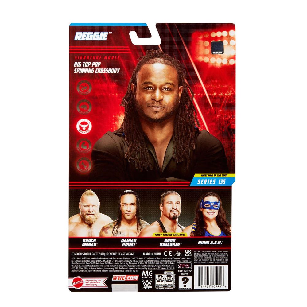 Reggie - Mattel (WWE Basic Series #135) action figure collectible - Main Image 3