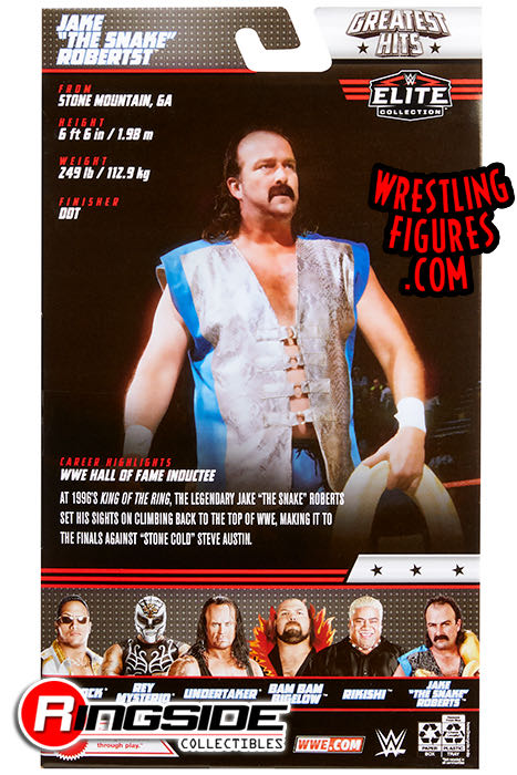 Jake “The Snake” Roberts - Mattel (WWE Elite Collection Greatest Hits Series 1) action figure collectible - Main Image 3