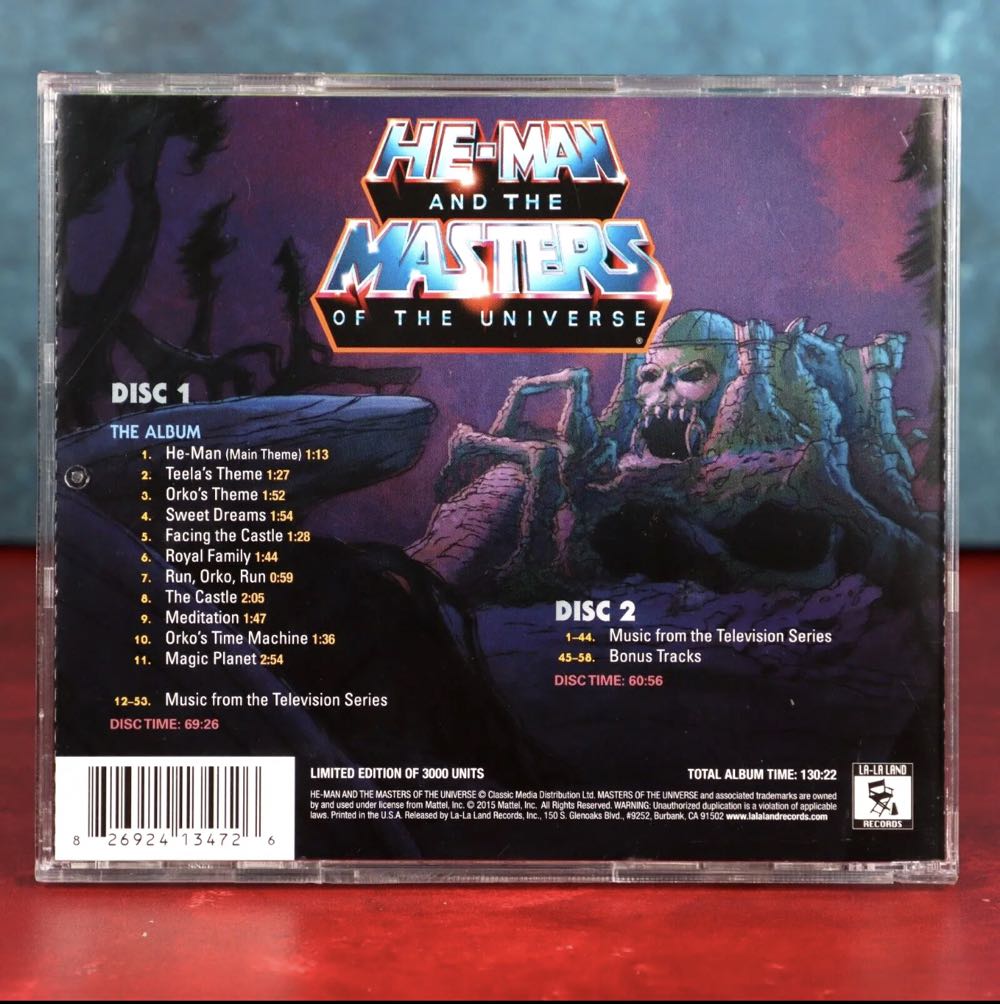 He-man & The Masters Of The Universe Original Soundtrack - La-La-Land Records (Music) action figure collectible [Barcode 826924134726] - Main Image 4