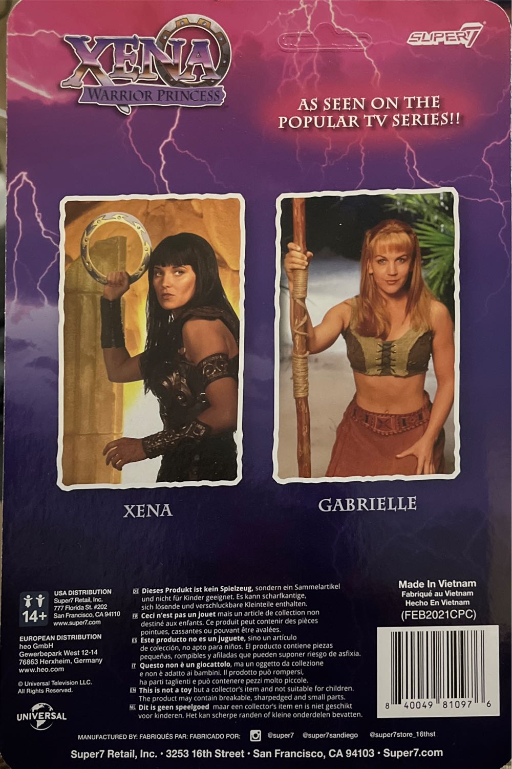 Xena Warrior Princess - Xena - Super7 (Xena Warrior Princess) action figure collectible [Barcode 840049810976] - Main Image 2