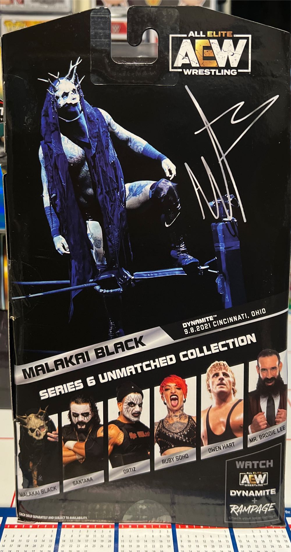 Malakai Black - Jazwares (AEW - Unmatched) action figure collectible - Main Image 2