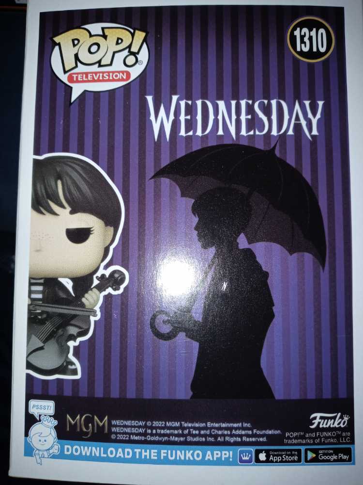 Adam’s Family 1310 Wednesday With Cello - Funko (Wednesday) (Wednesday) action figure collectible [Barcode 889698682923] - Main Image 2