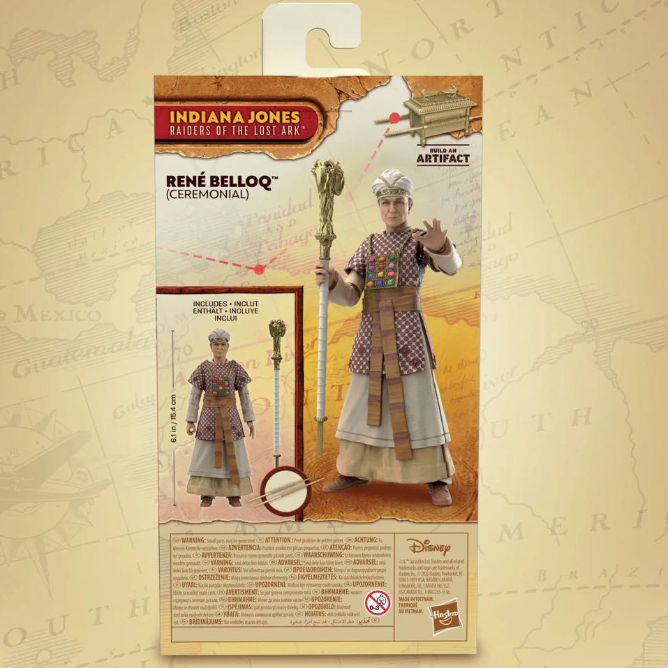 Rene Belloq (Raiders Of The Lost Ark) - Hasbro Indiana Jones (Indiana Jones-Adventure Series 1) action figure collectible - Main Image 4