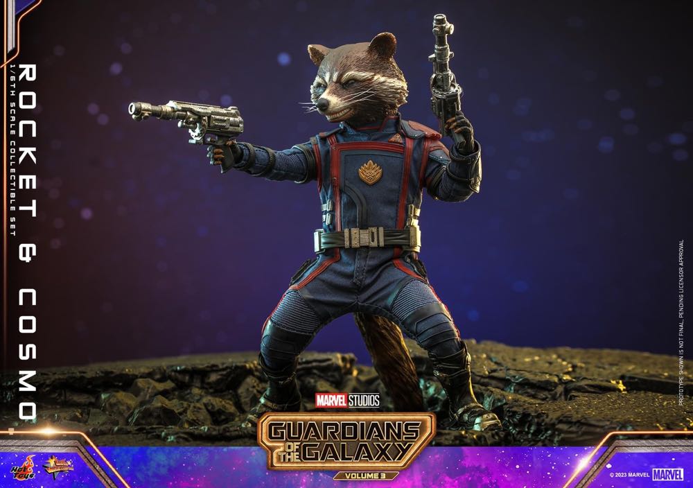 Rocket & Cosmo - Hot Toys (Guardians Of The Galaxy Vol 3) action figure collectible - Main Image 2