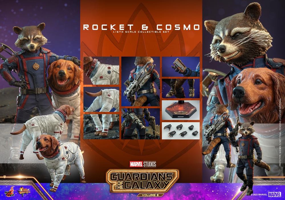 Rocket & Cosmo - Hot Toys (Guardians Of The Galaxy Vol 3) action figure collectible - Main Image 4