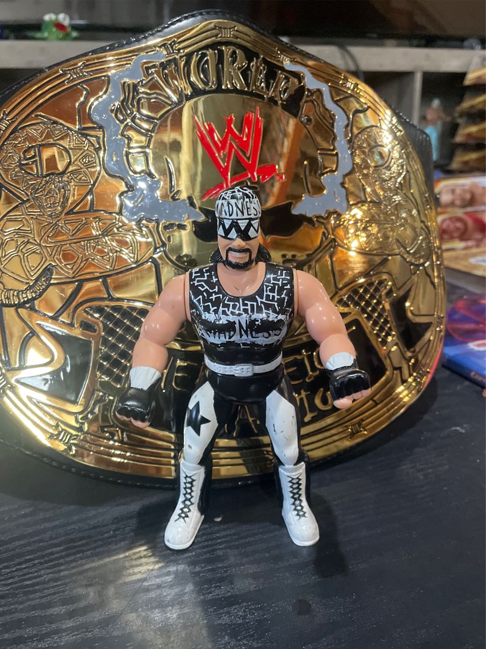 Nhl Figures Chicago Blackhawks Ed Belfour 6” Player Replica Goalie With Net