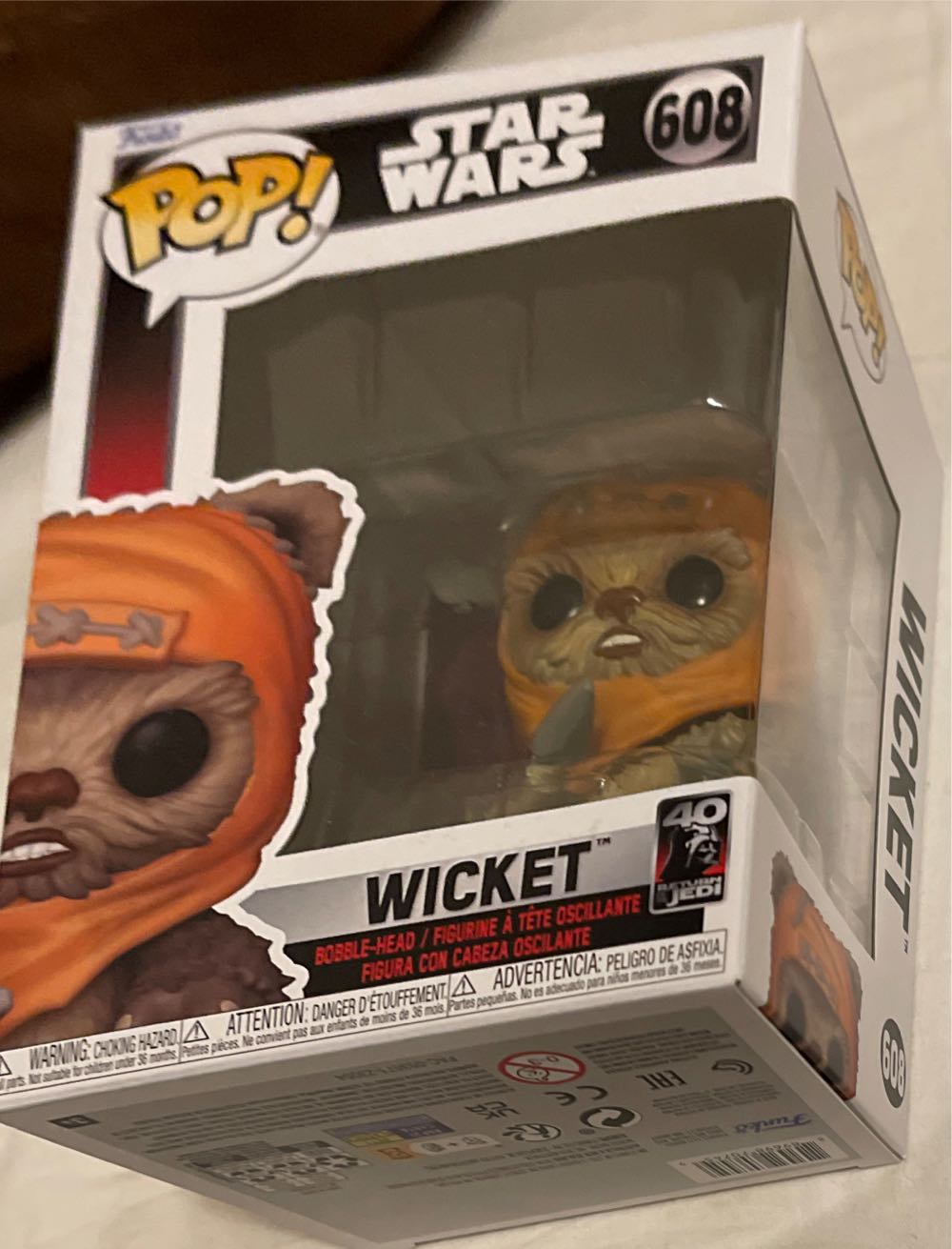Star Wars 608 Wicket - Funko (Funko) action figure collectible [Barcode 889698707459] - Main Image 2