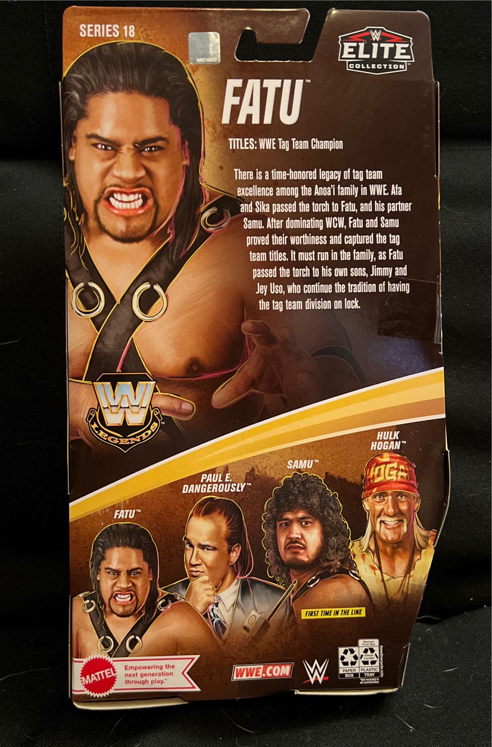 ELITE LEGENDS - FATU -s18 - Mattel (WWE Legends) action figure collectible [Barcode 194735117338] - Main Image 2