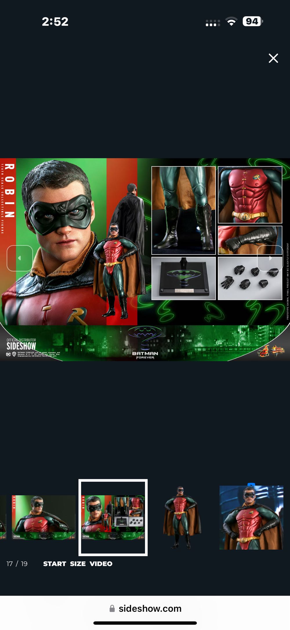 Robin Batman Forever Hot Toys MMS 594 - Hot Toys (Batman Forever) action figure collectible [Barcode 4895228607379] - Main Image 3