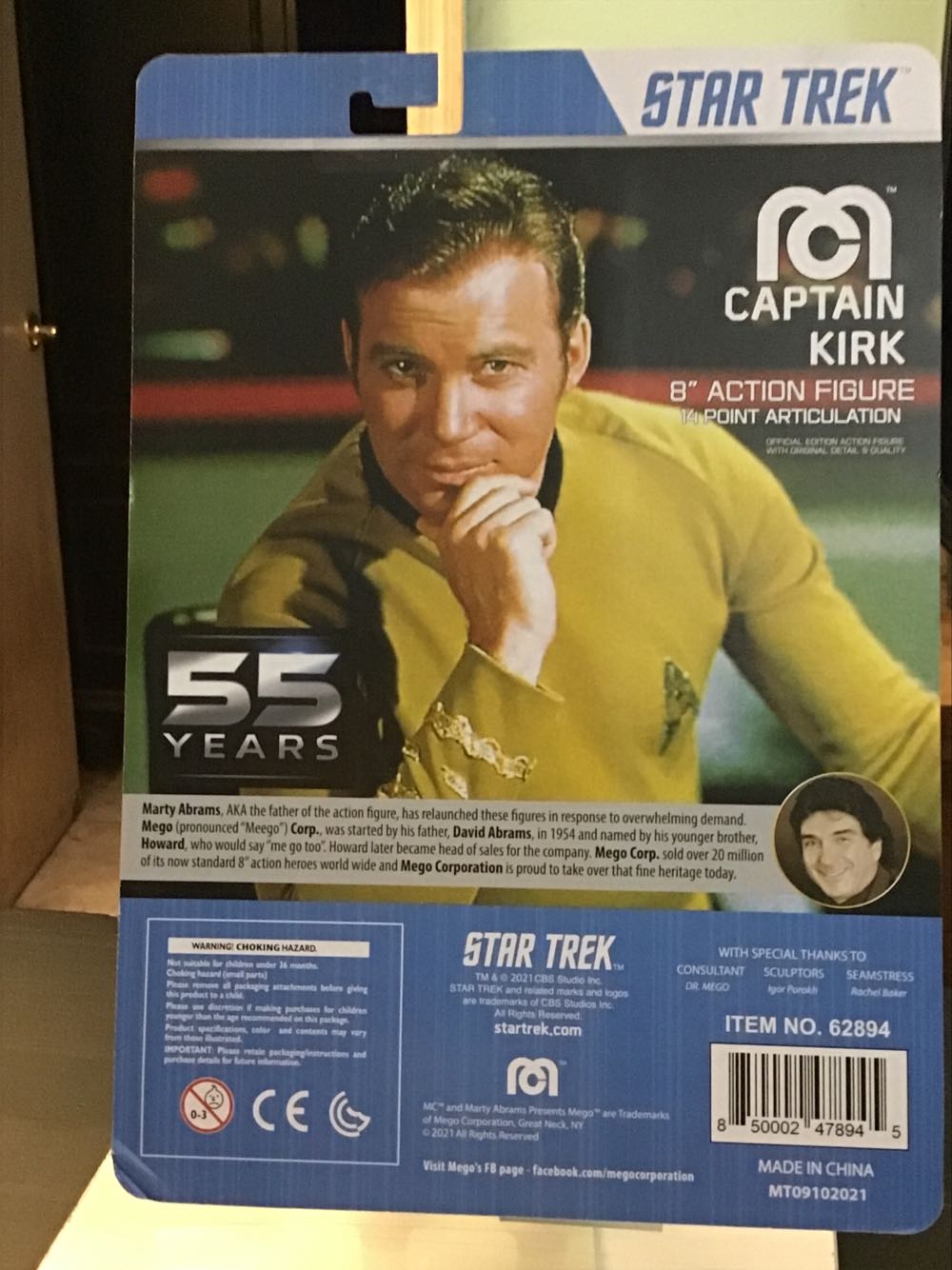 Star Trek Mego - Admiral Kirk-STAR TREK IV THE VOYAGE HOME - Figures Toy Company (Star Trek) action figure collectible - Main Image 2