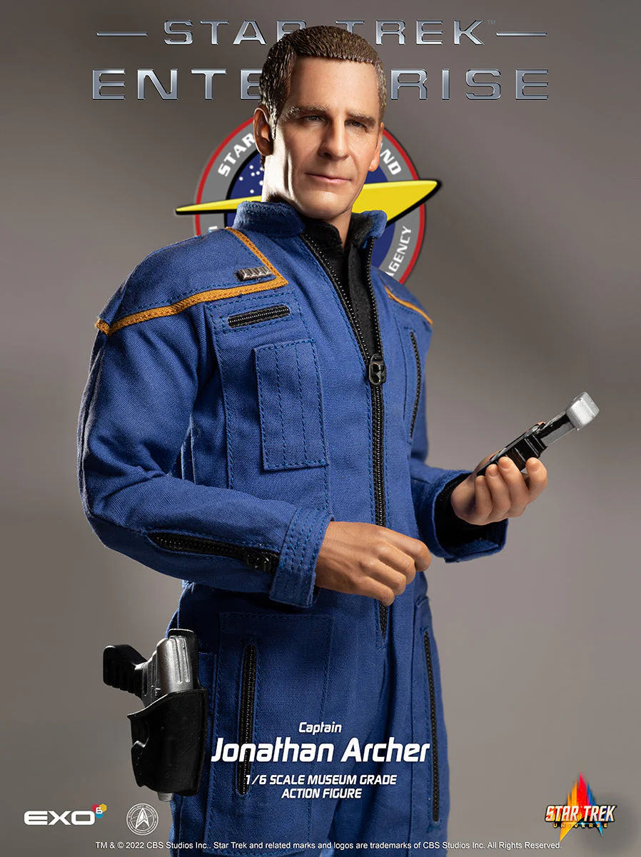 ST:ENT - 12”: CAPTAIN JONATHAN ARCHER & PORTHOS - EXO-6 (Star Trek Universe) action figure collectible [Barcode 656382719322] - Main Image 2
